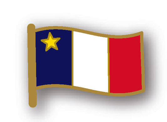 Acadian Flag Lapel Pin