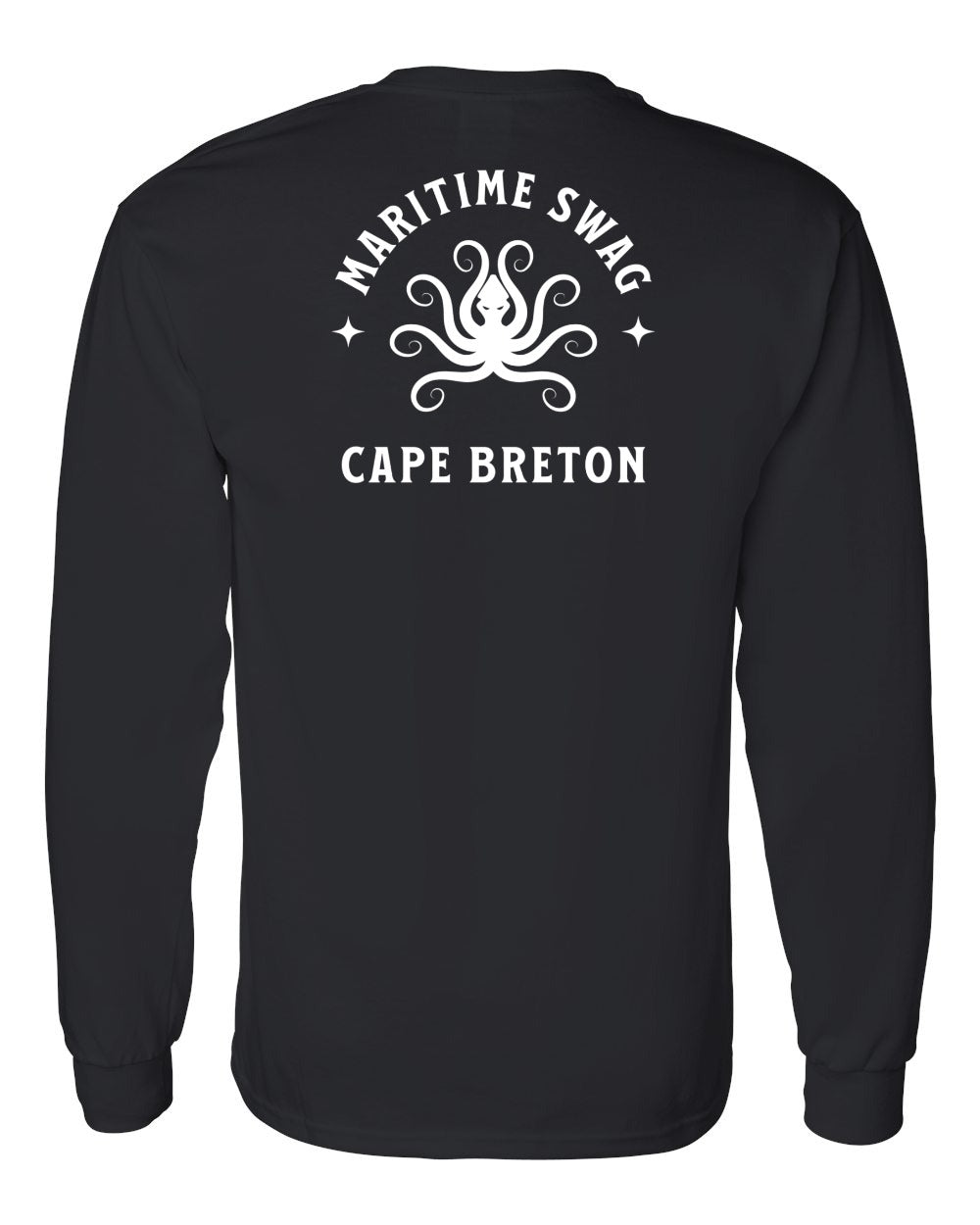 Maritime Swag Cape Breton Octopus Left Chest and Back Long Sleeve Tee