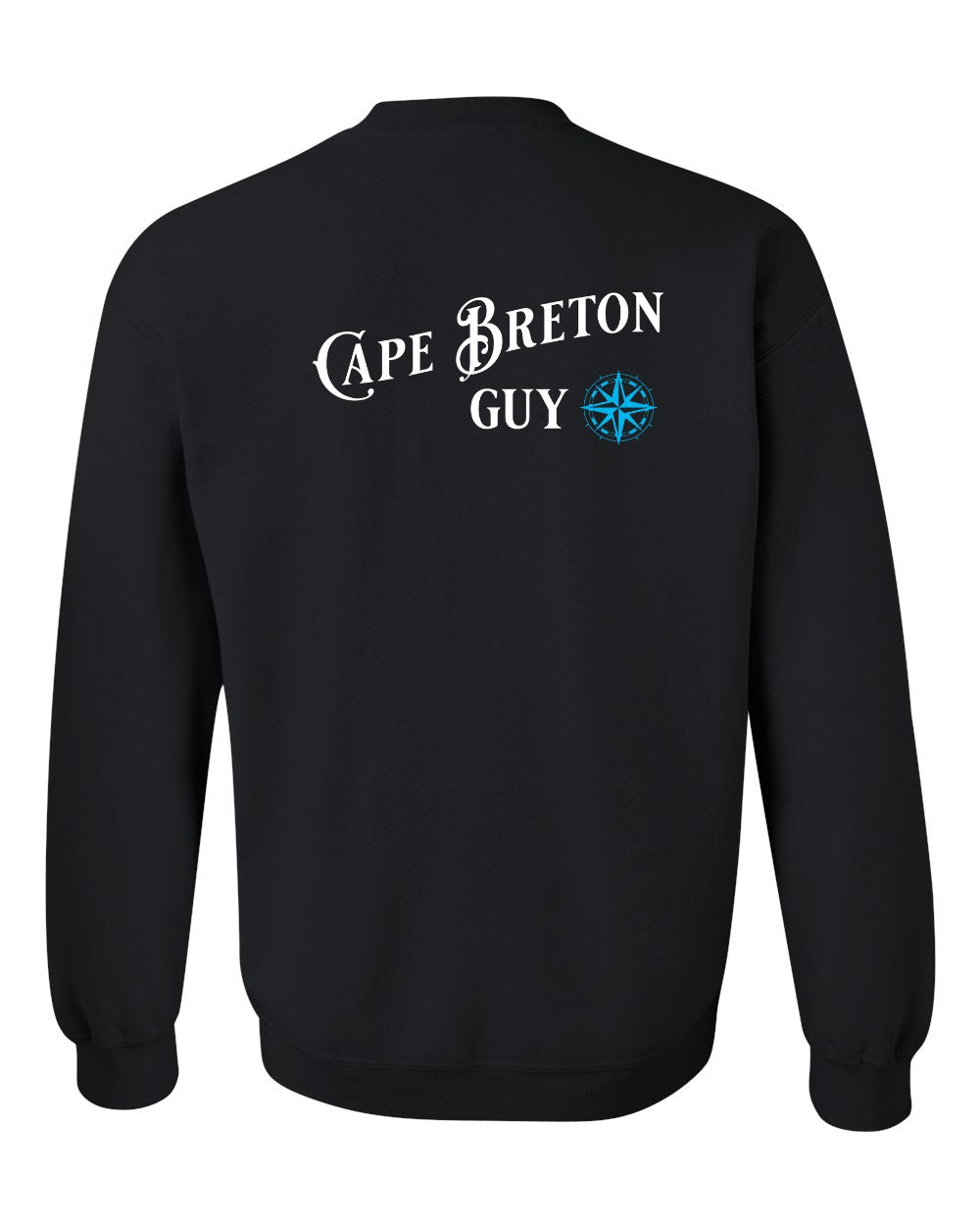 Cape Breton Guy blue Left Chest and Back Crewneck Sweatshirt