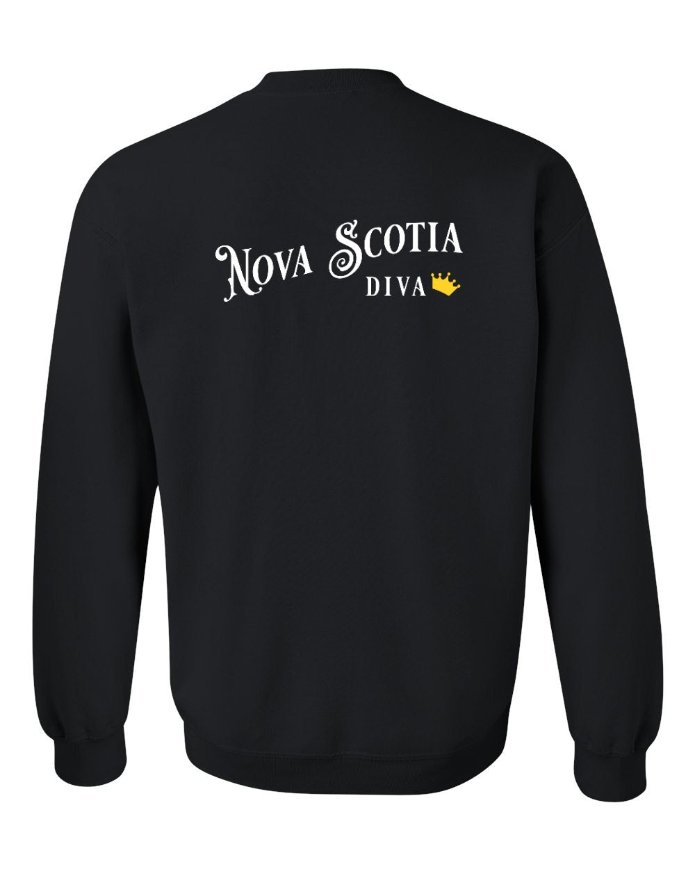 Nova Scotia Diva Left Chest and Back crew-neck