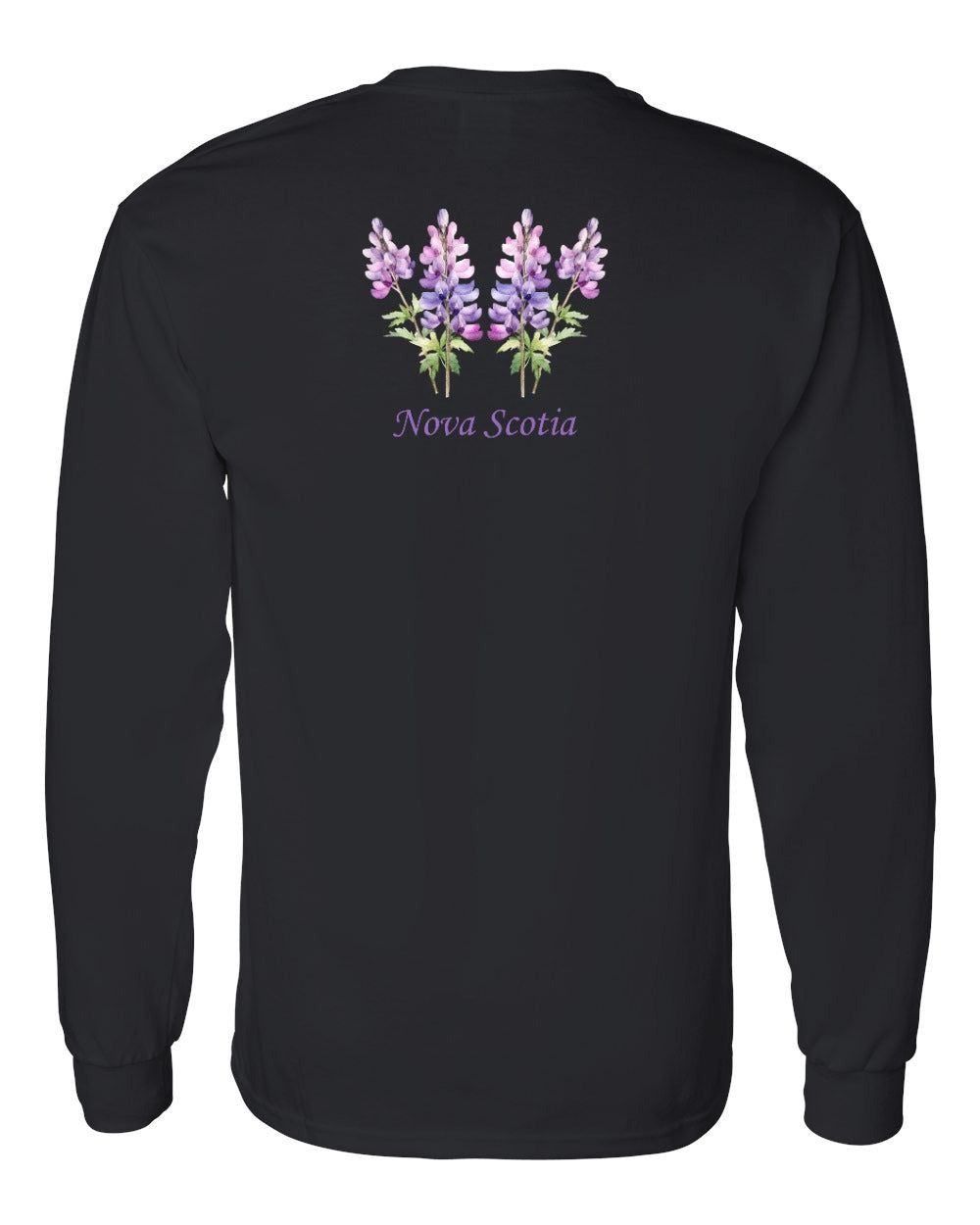 Nova Scotia Lupins Left Chest and Back Long Sleeve Tee