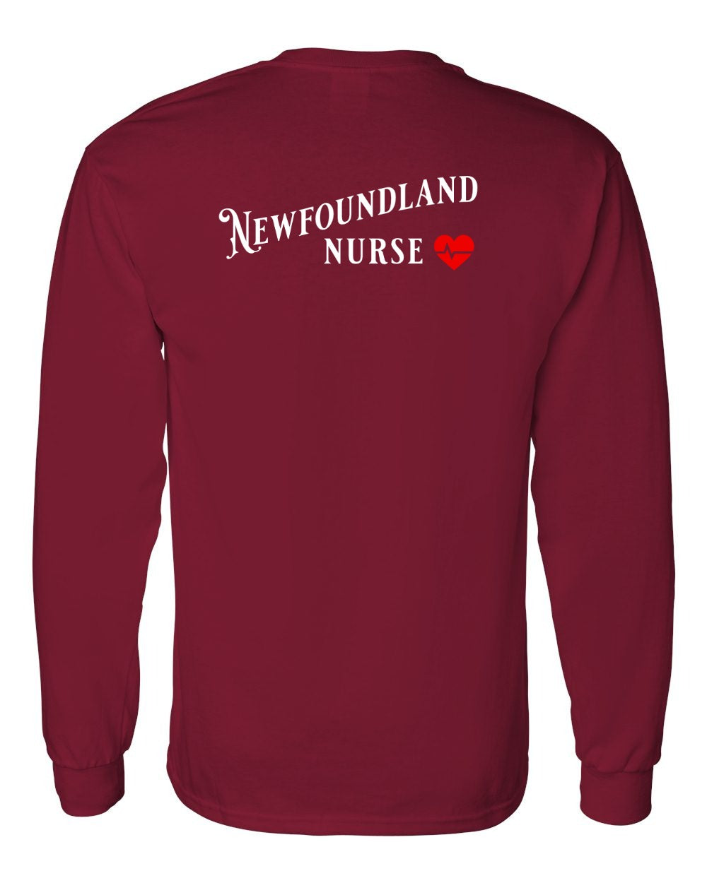 Newfoundland Nurse Left Chest and Back Long Sleeve