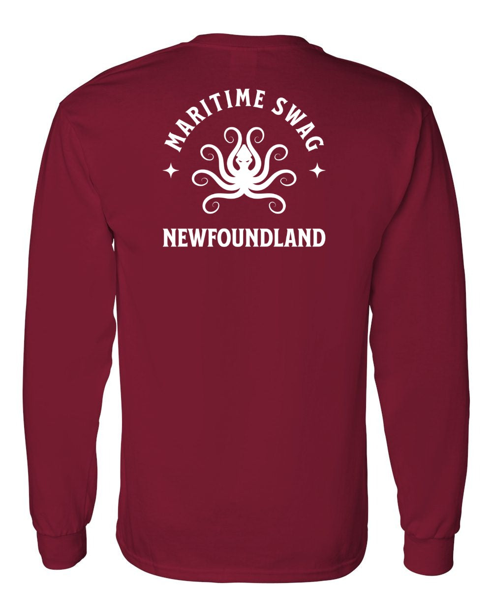 Maritime Swag Newfoundland Octopus Left Chest and Back Long Sleeve