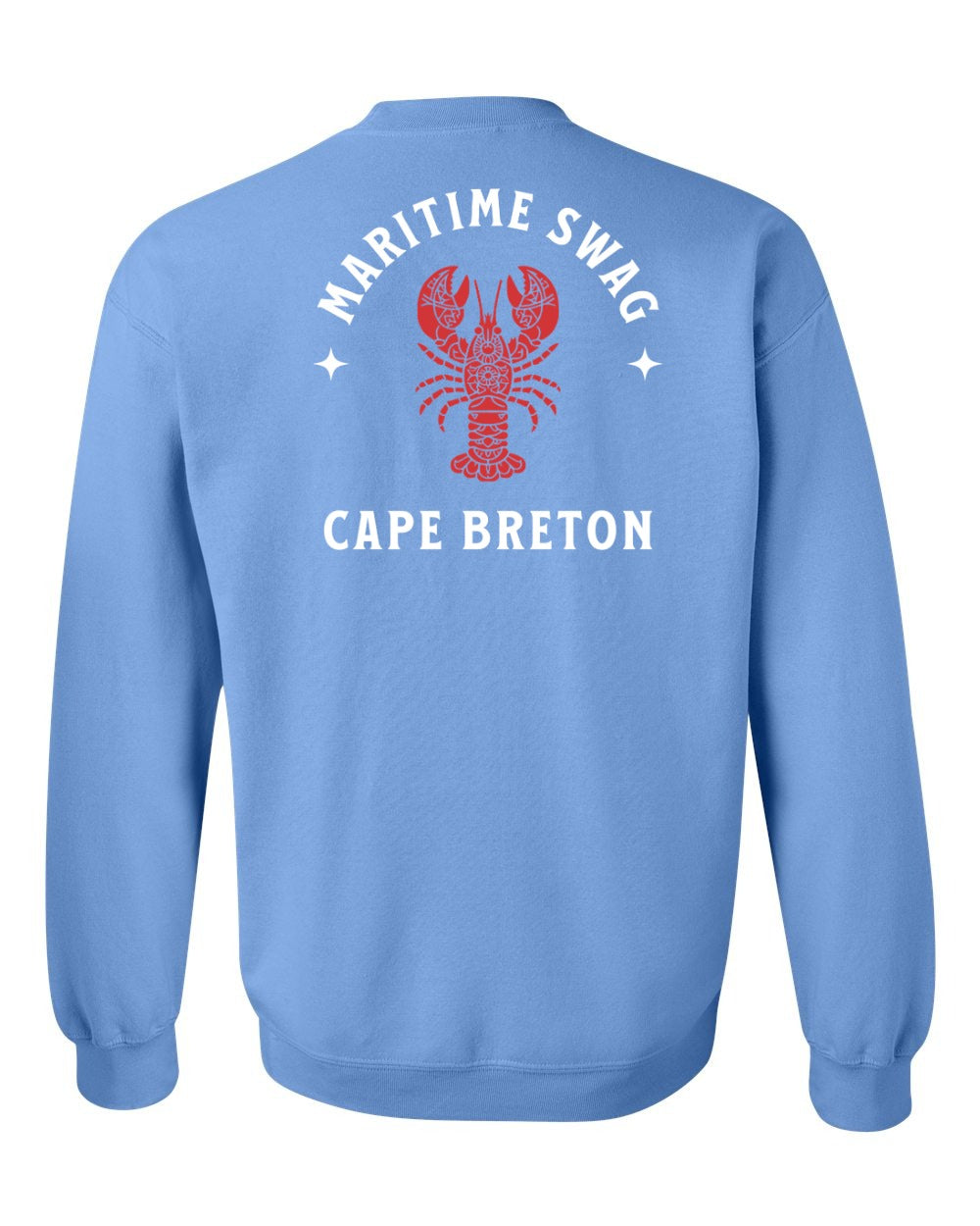 Maritime Swag Cape Breton Mandala Red Lobster Left Chest and Back Crewneck Sweatshirt