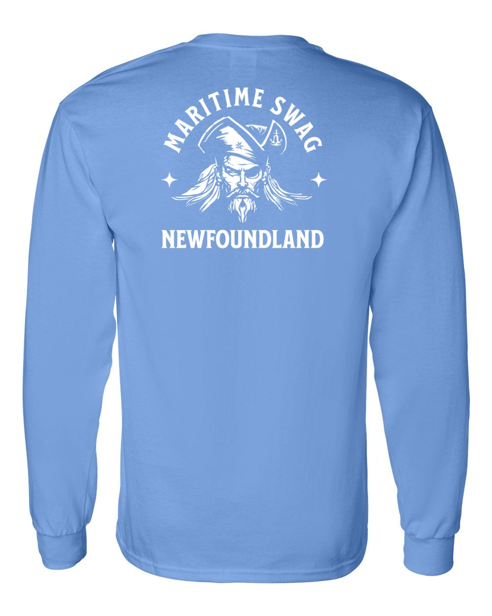 Maritime Swag Newfoundland Pirate Left Chest and Back Long Sleeve