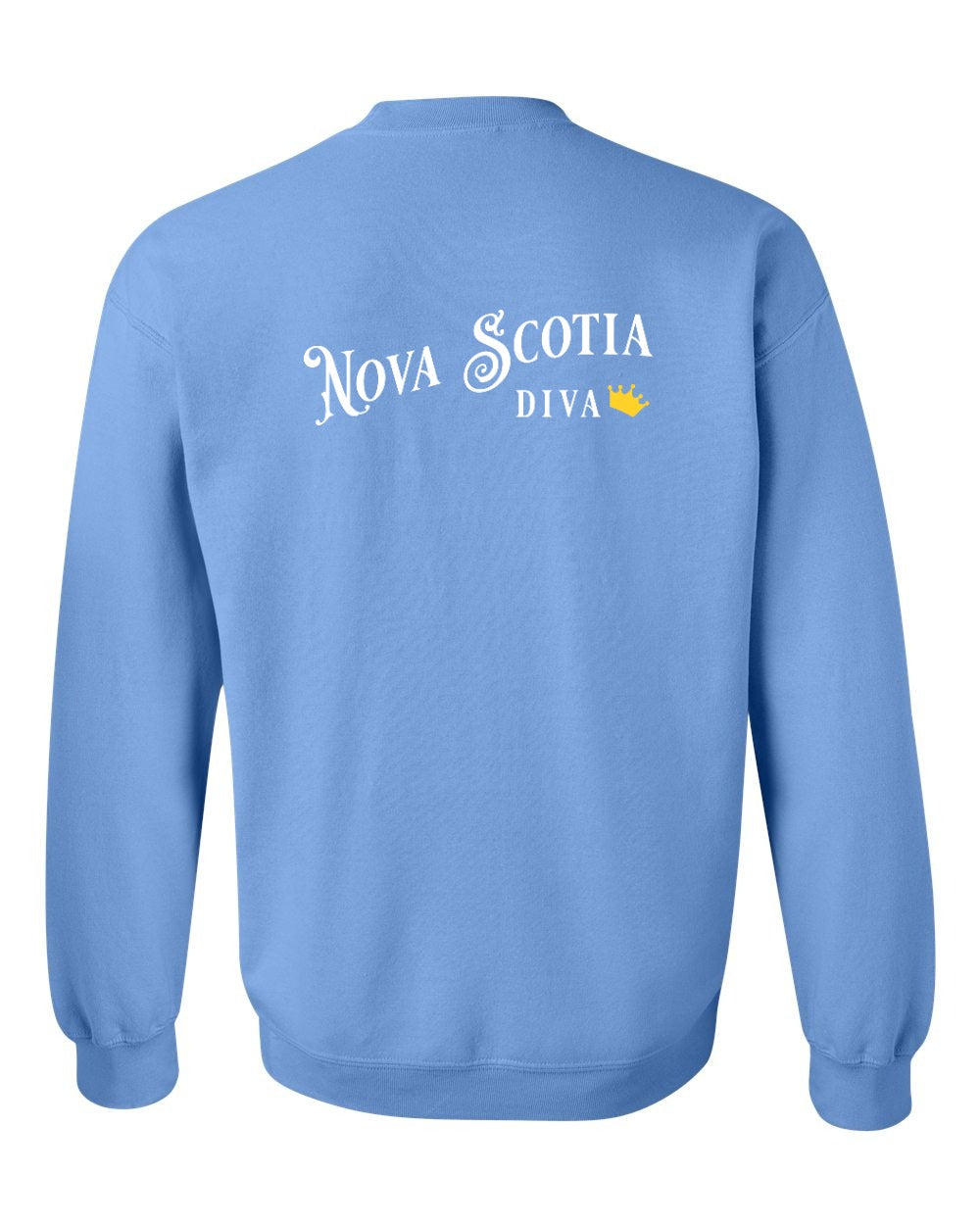 Nova Scotia Diva Left Chest and Back crew-neck