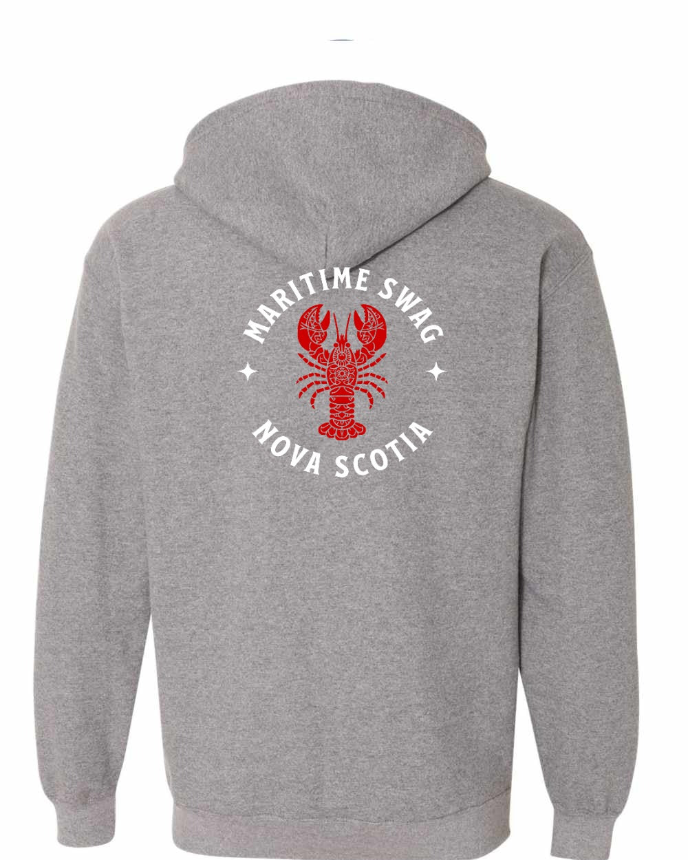 Maritime Swag Nova Scotia Mandala Red Lobster Left Chest and Back zip-hoodie