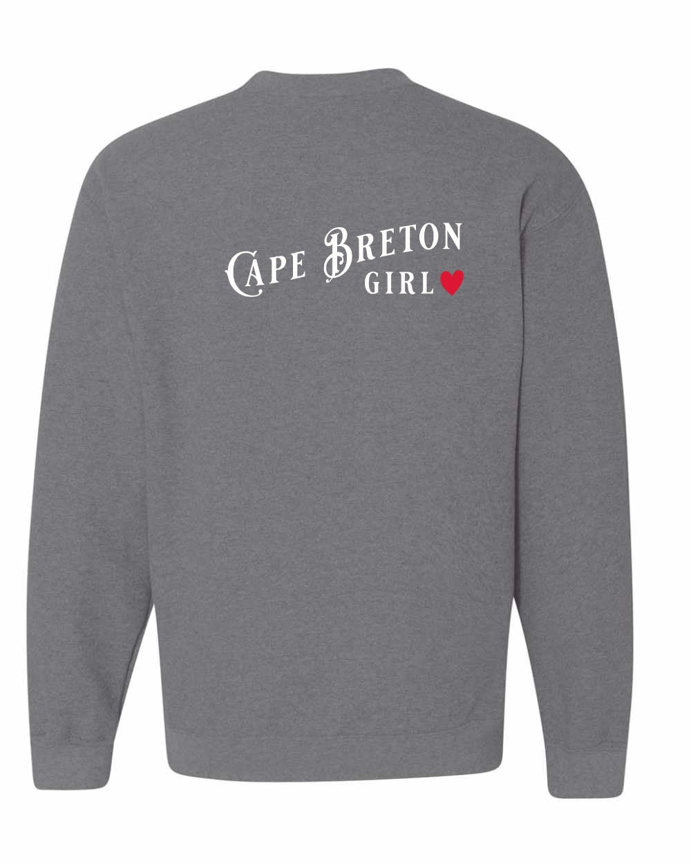 Cape Breton Girl Left Chest and Back Crewneck Sweatshirt