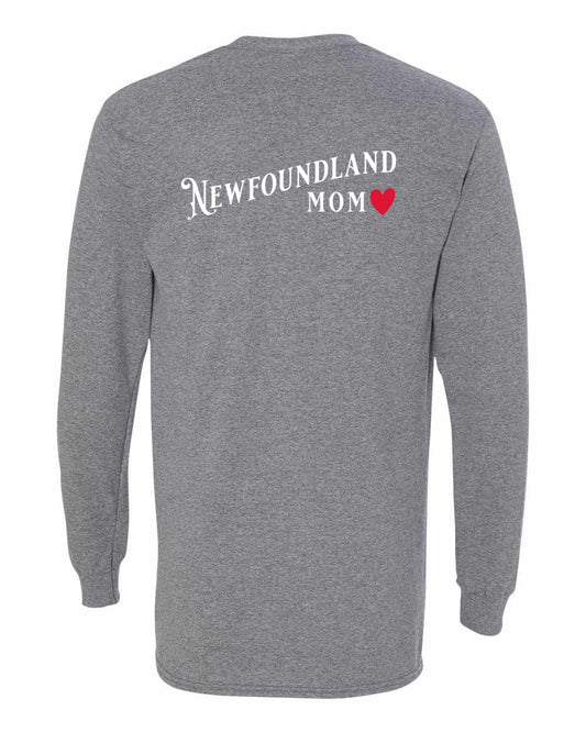 NFLD Mom Left Chest and Back Long Sleeve