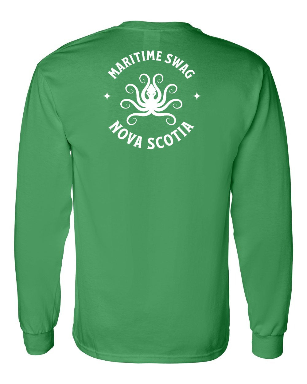 Maritime Swag Nova Scotia Octopus Left Chest and Back Long Sleeve Tee