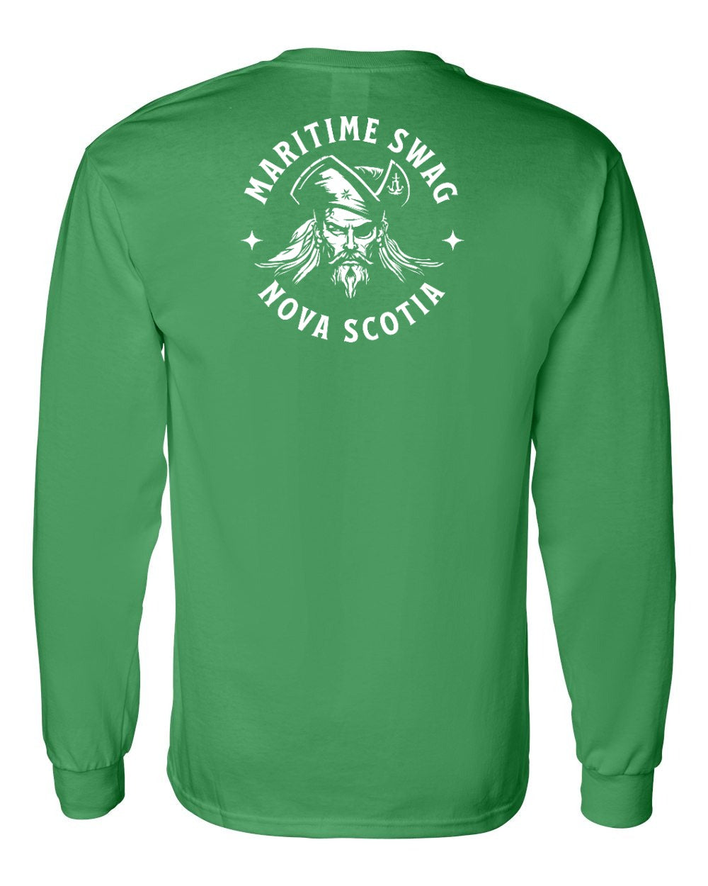 Maritime Swag Nova Scotia Pirate Left Chest and Back Long Sleeve Tee