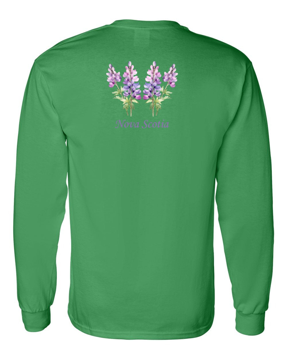 Nova Scotia Lupins Left Chest and Back Long Sleeve Tee
