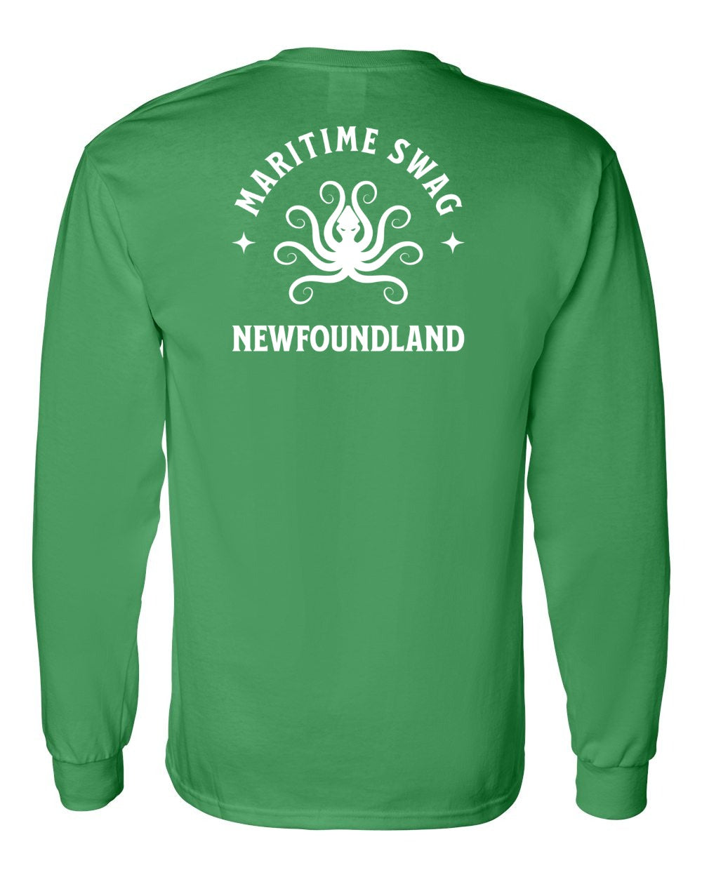 Maritime Swag Newfoundland Octopus Left Chest and Back Long Sleeve