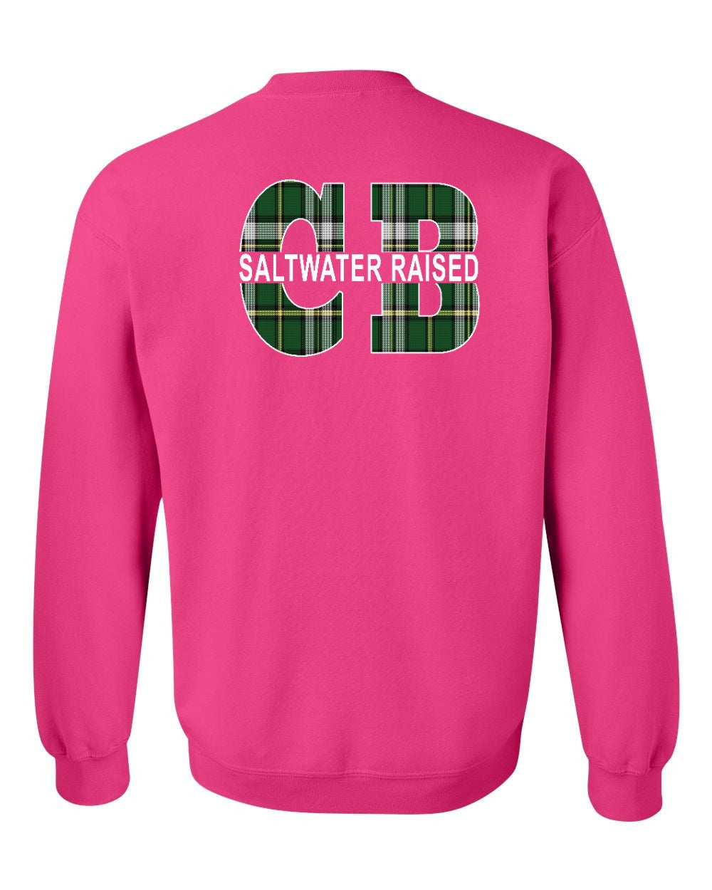 Saltwater CB Raised Left Chest and Back Crewneck Sweatshirt