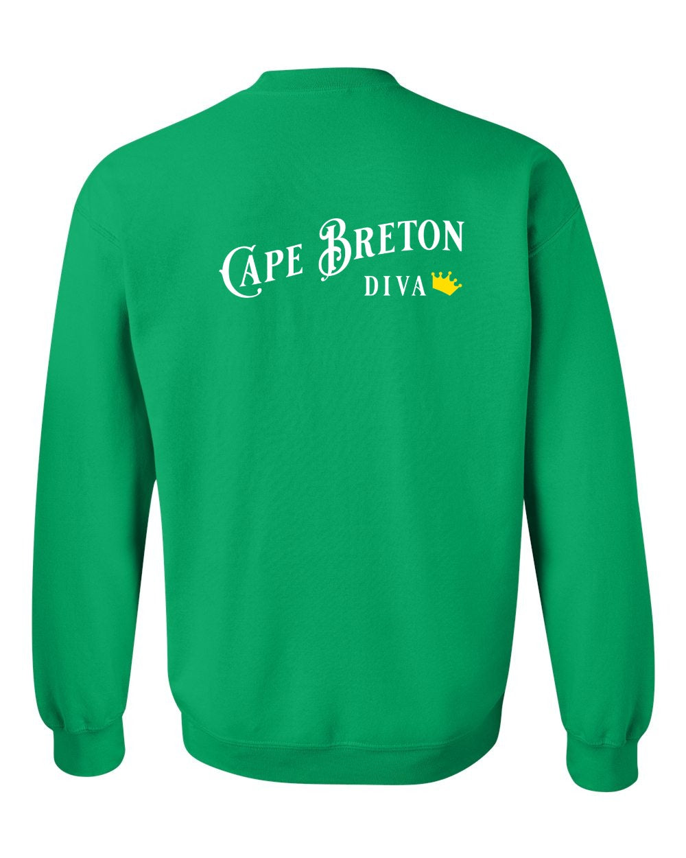 Cape Breton Diva Left Chest and Back Crewneck Sweatshirt