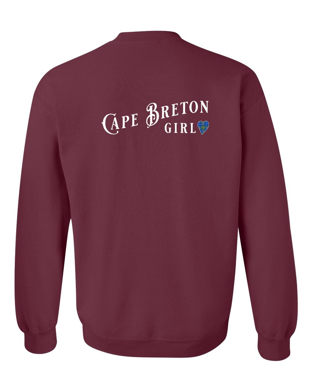 Cape Breton Girl Tartan Left Chest and Back Crewneck Sweatshirt