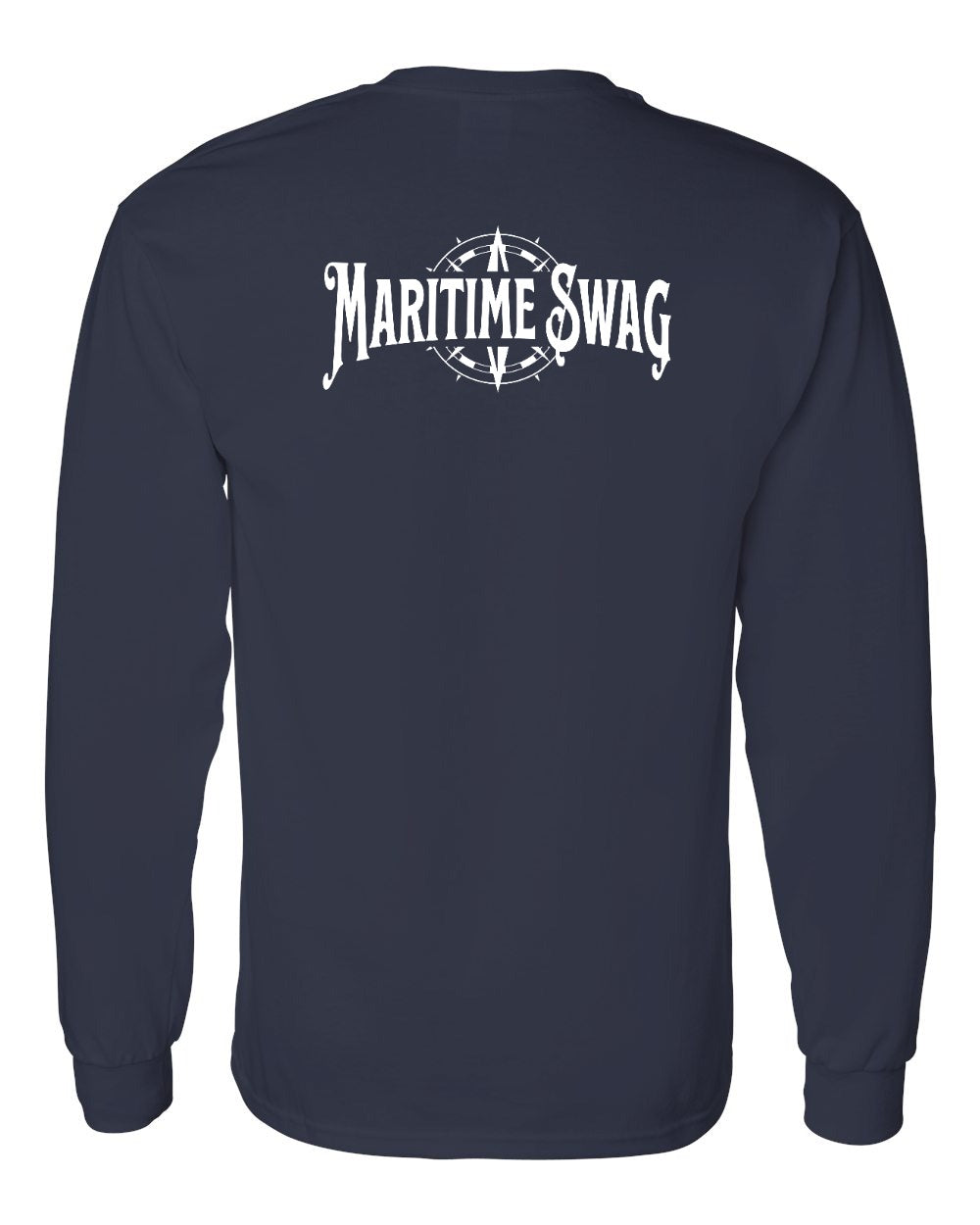 Maritime Swag Logo Left Chest and Back Long Sleeve Tee