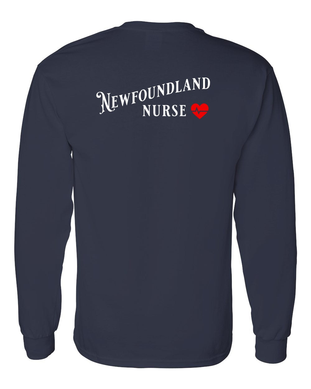 Newfoundland Nurse Left Chest and Back Long Sleeve