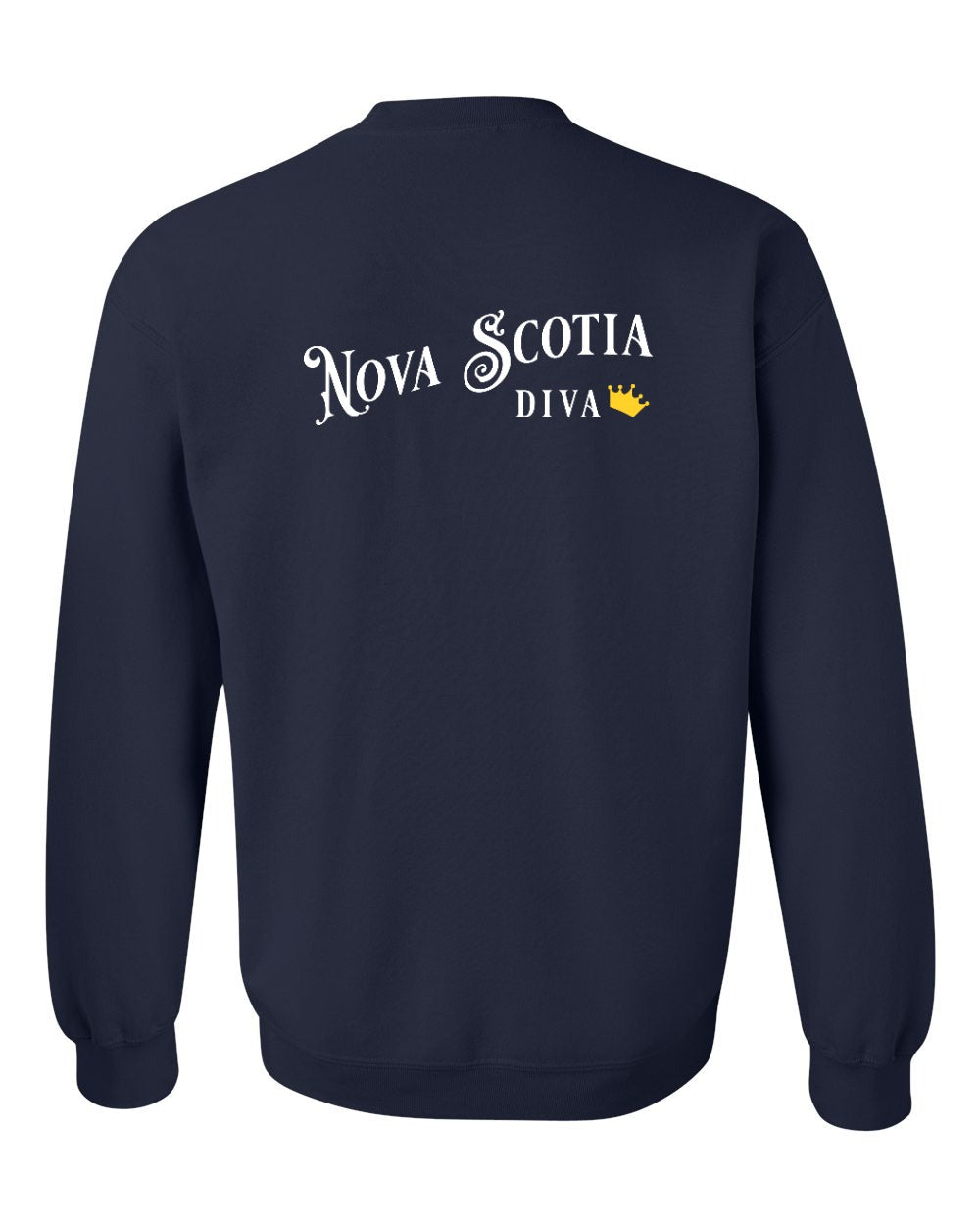 Nova Scotia Diva Left Chest and Back crew-neck