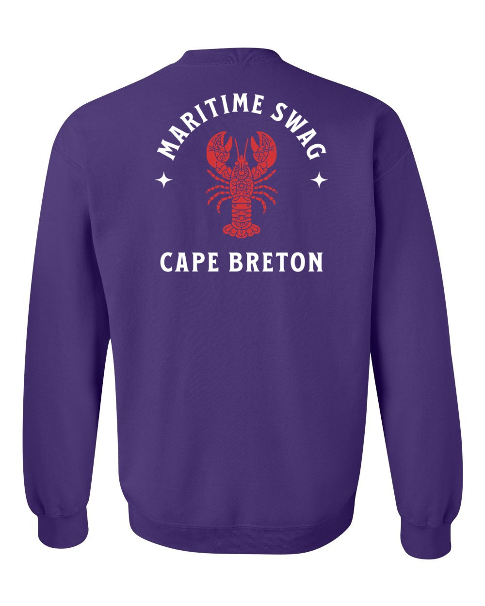 Maritime Swag Cape Breton Mandala Red Lobster Left Chest and Back Crewneck Sweatshirt