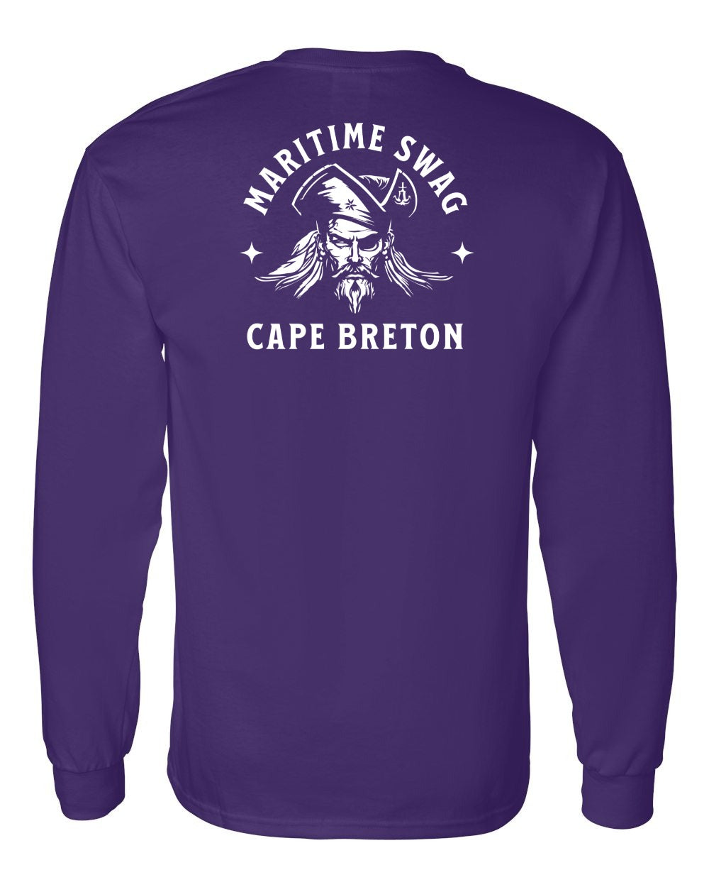 Maritime Swag Cape Breton Pirate Left Chest and Back Long Sleeve Tee