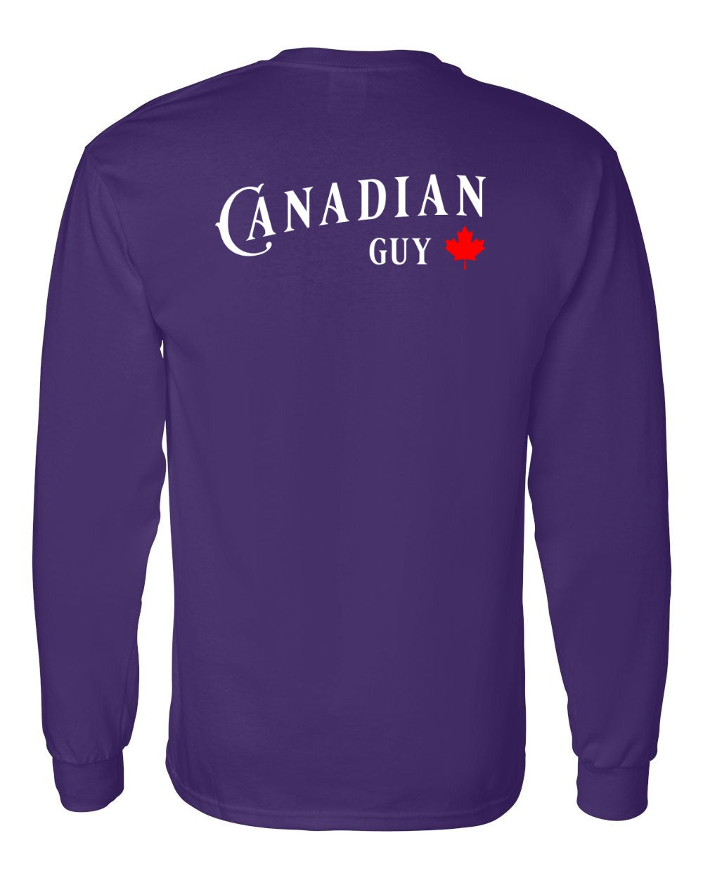 Canadian Guy Left Chest and Back Long Sleeve