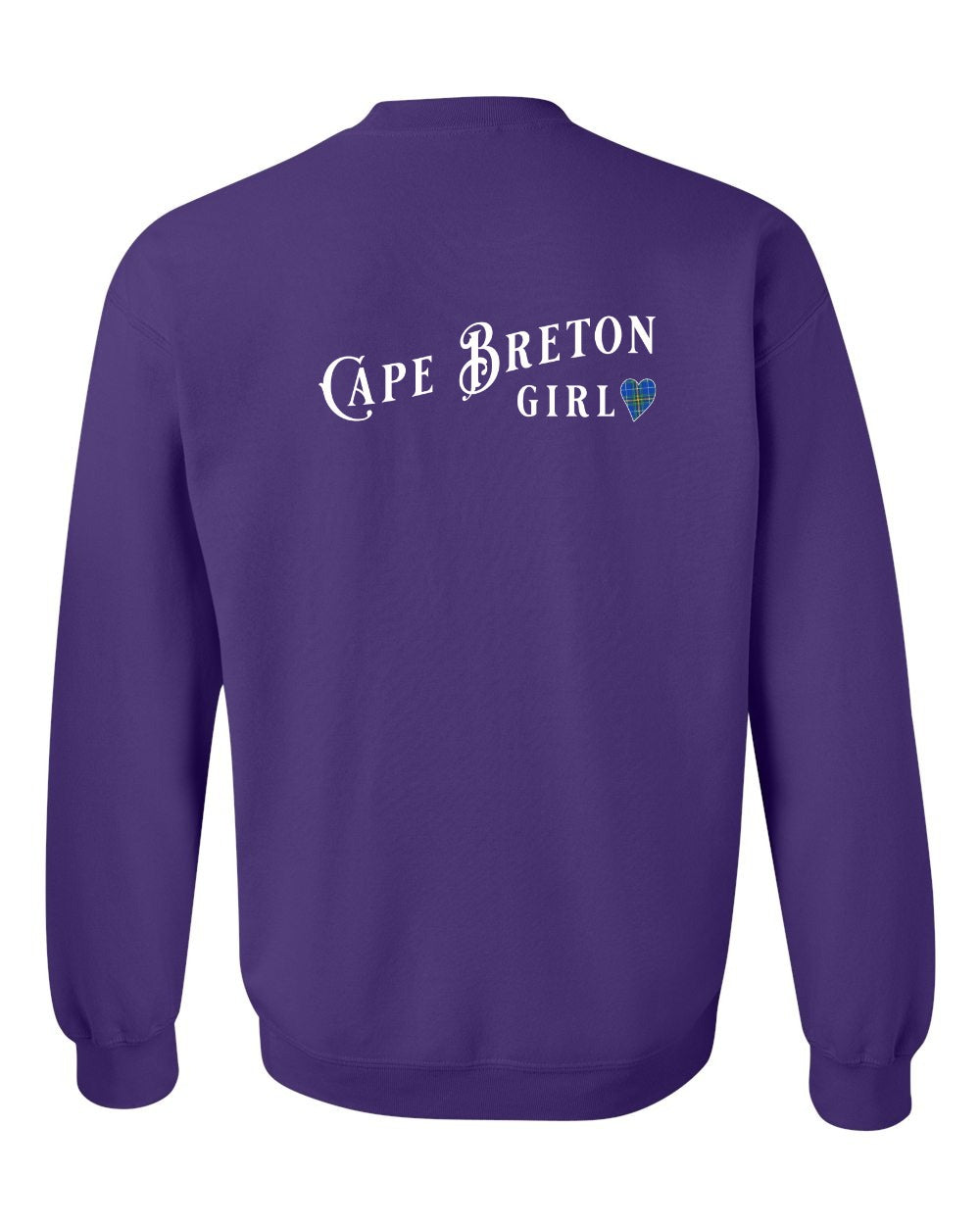Cape Breton Girl Tartan Left Chest and Back Crewneck Sweatshirt