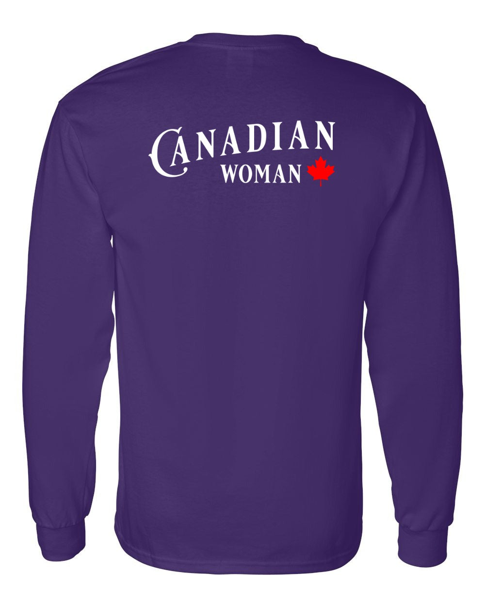 Canadian Woman Left Chest and Back Long Sleeve