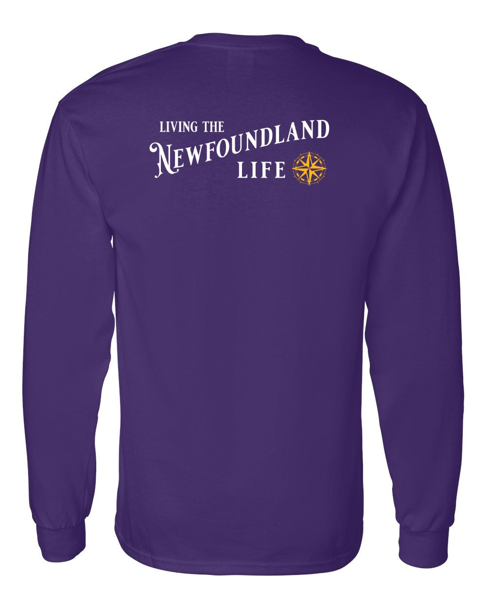 Living the Newfoundland Life yellow Left Chest and Back Long Sleeve