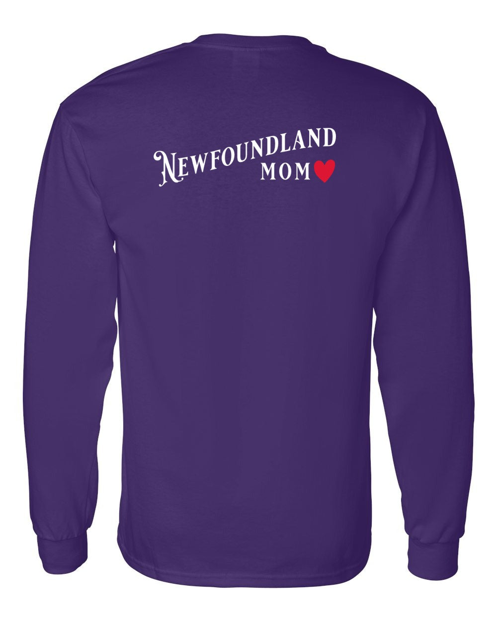 Newfoundland Mom Left Chest and Back Long Sleeve