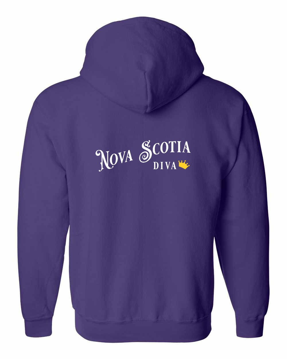 Nova Scotia Diva Left Chest and Back zip-hoodie