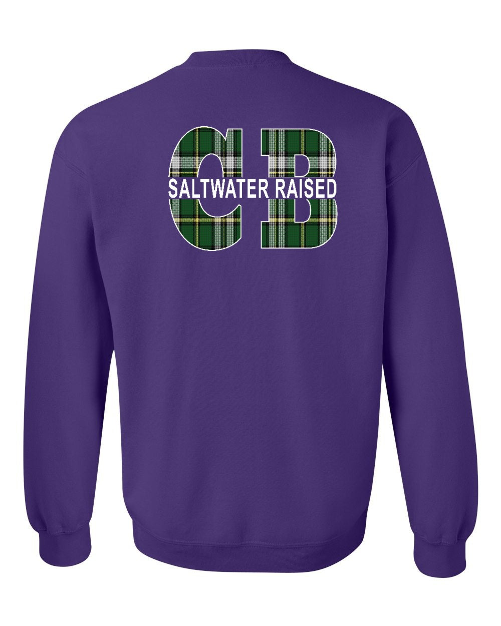 Saltwater CB Raised Left Chest and Back Crewneck Sweatshirt