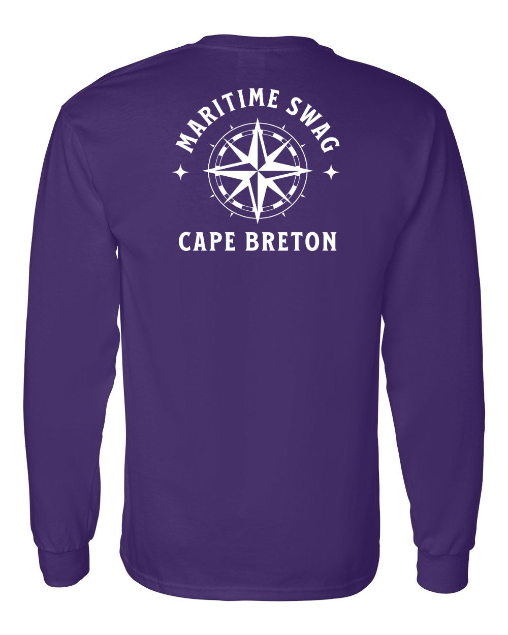Maritime Swag Cape Breton Compass Left Chest and Back Long Sleeve Tee