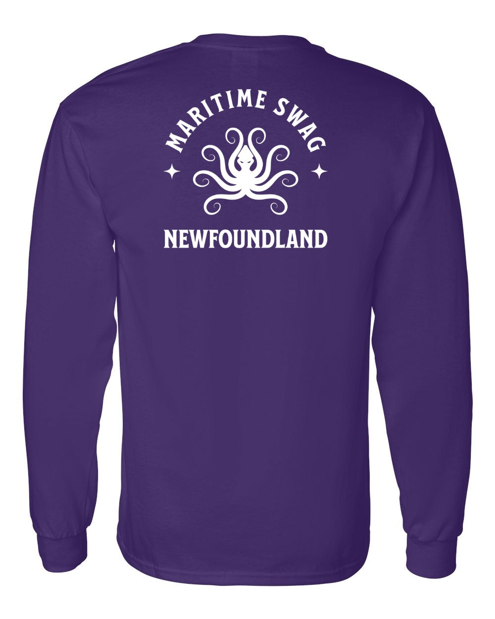 Maritime Swag Newfoundland Octopus Left Chest and Back Long Sleeve