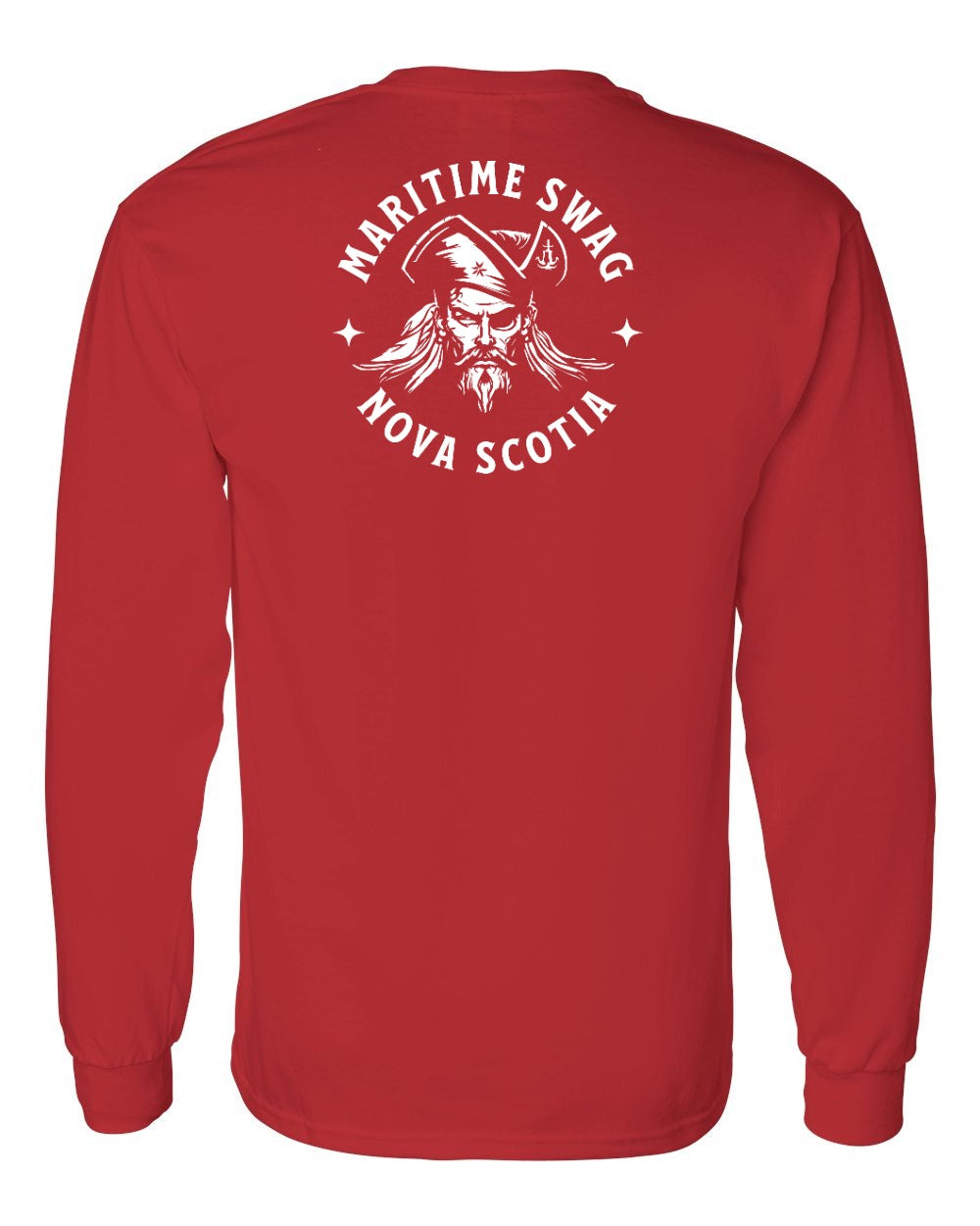 Maritime Swag Nova Scotia Pirate Left Chest and Back Long Sleeve Tee