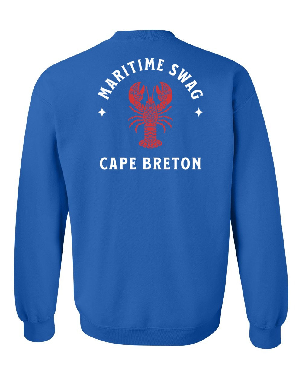 Maritime Swag Cape Breton Mandala Red Lobster Left Chest and Back Crewneck Sweatshirt