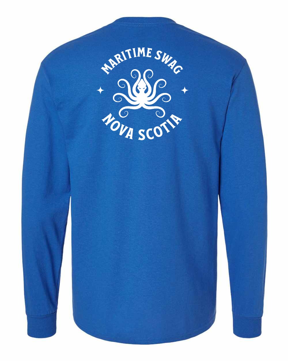 Maritime Swag Nova Scotia Octopus Left Chest and Back Long Sleeve Tee