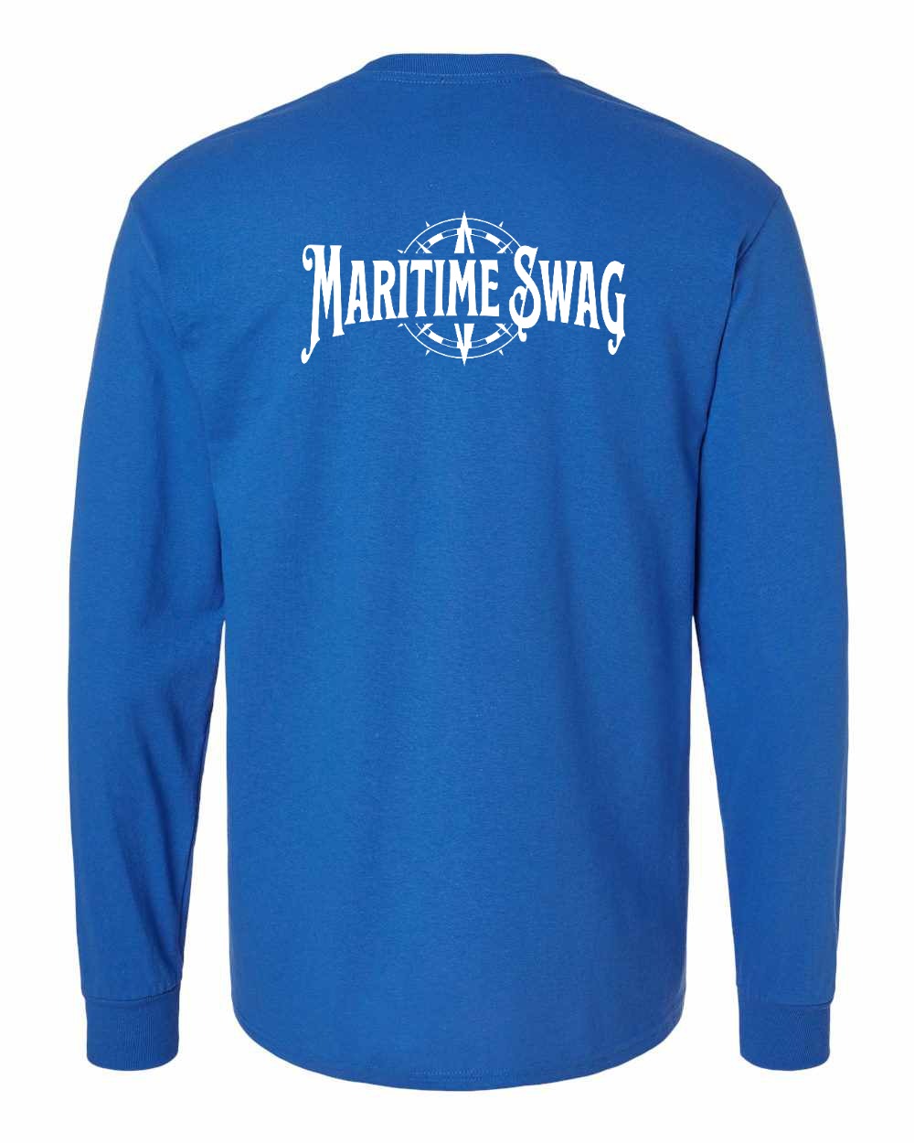 Maritime Swag Logo Left Chest and Back Long Sleeve Tee