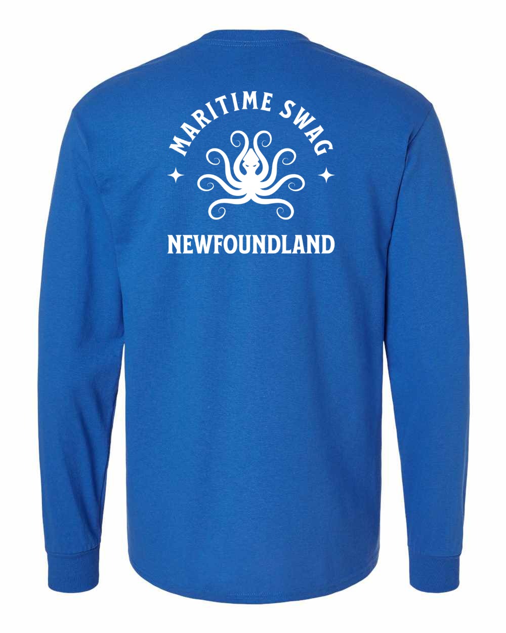 Maritime Swag Newfoundland Octopus Left Chest and Back Long Sleeve