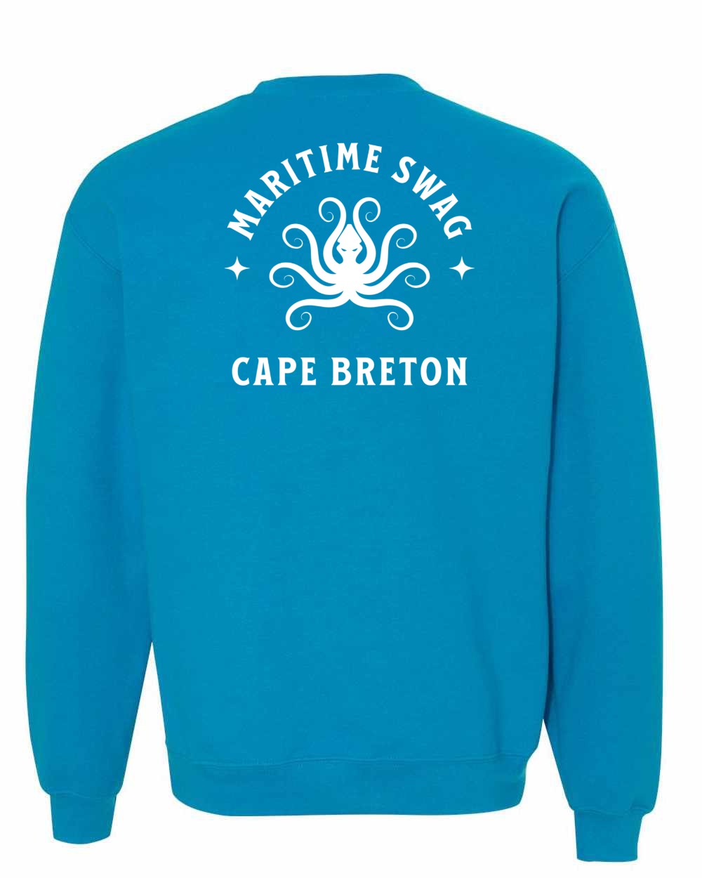 Maritime Swag Cape Breton Octopus Left Chest and Back Crewneck Sweatshirt