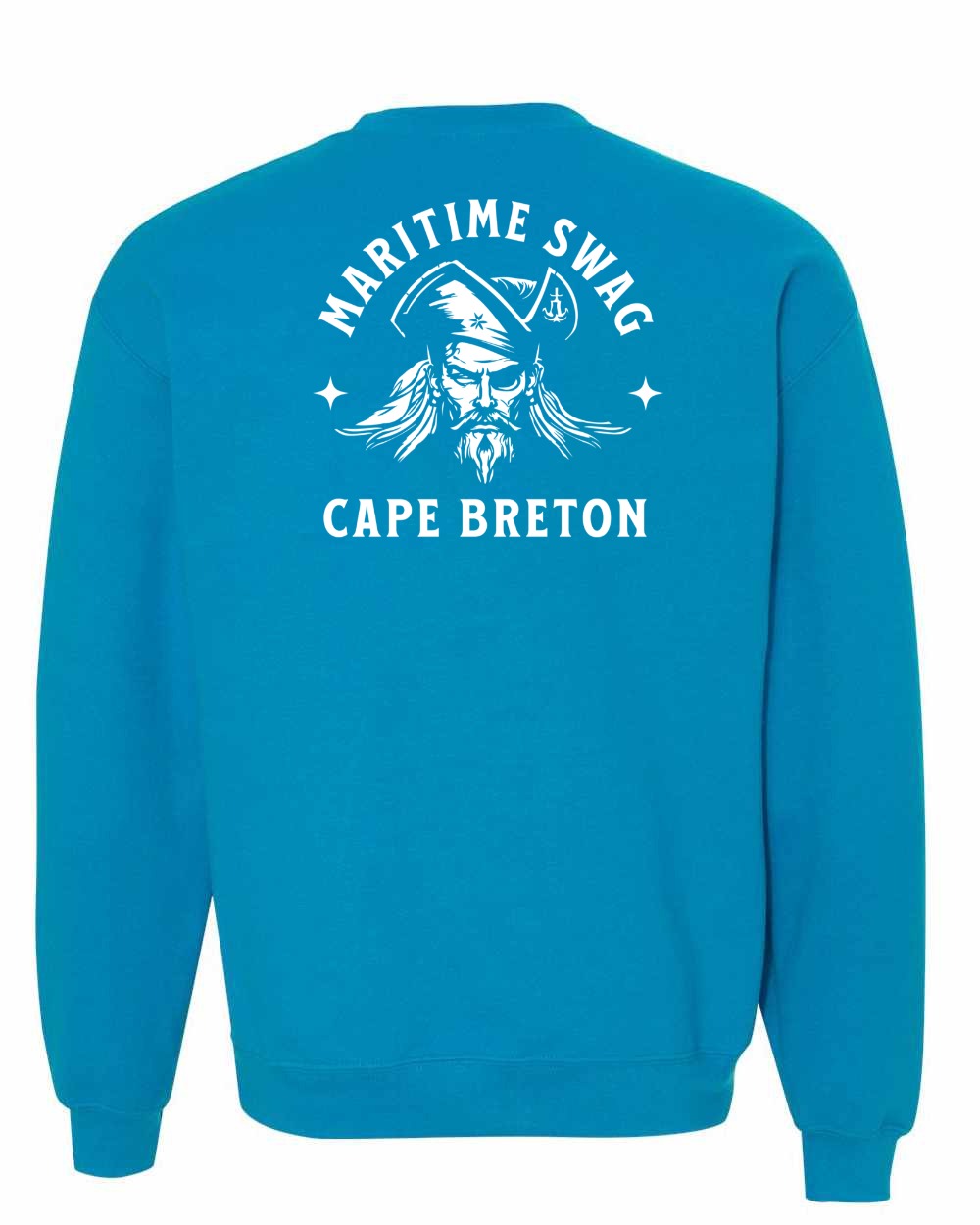 Maritime Swag Cape Breton Pirate Left Chest and Back Crewneck Sweatshirt