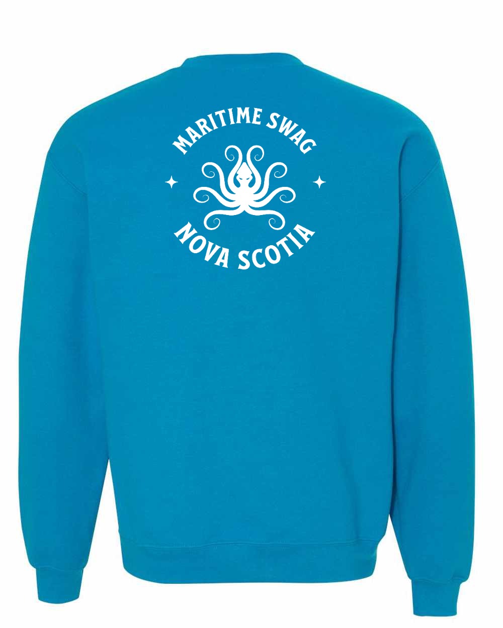 Maritime Swag Nova Scotia Octopus Left Chest and Back crew-neck