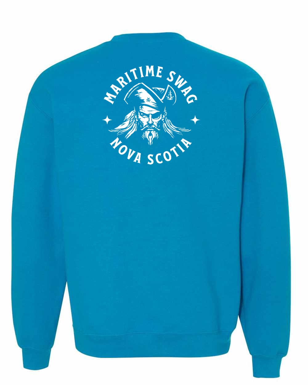 Maritime Swag Nova Scotia Pirate Left Chest and Back crew-neck