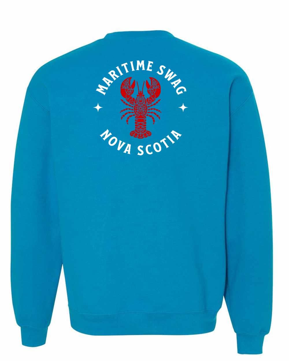 Maritime Swag Nova Scotia Mandala Red Lobster Left Chest and Back crew-neck