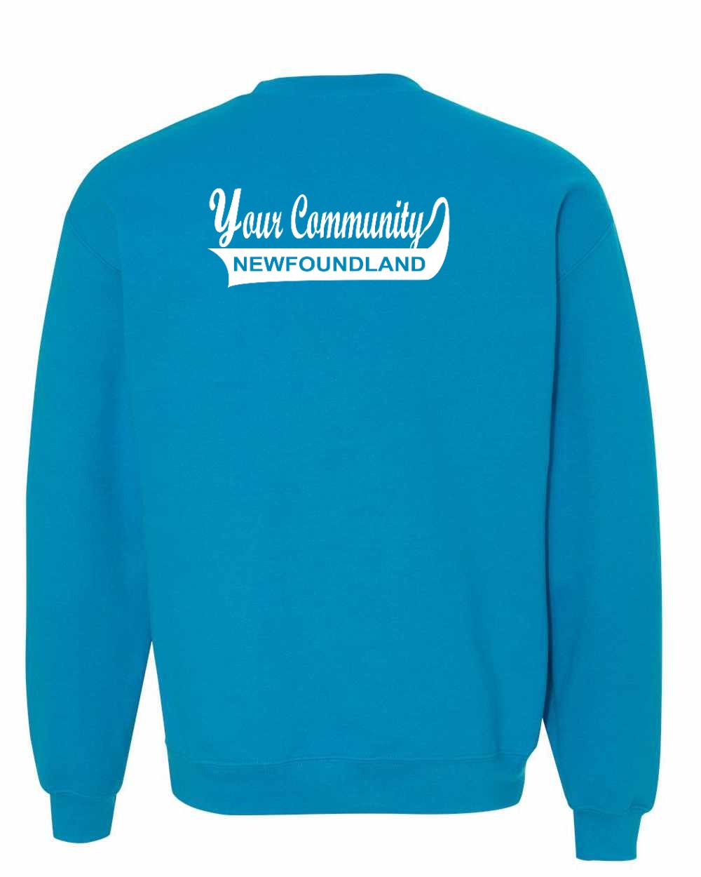 Your Community Swoop (Newfoundland) Left Chest and Back Crewneck Sweatshirt