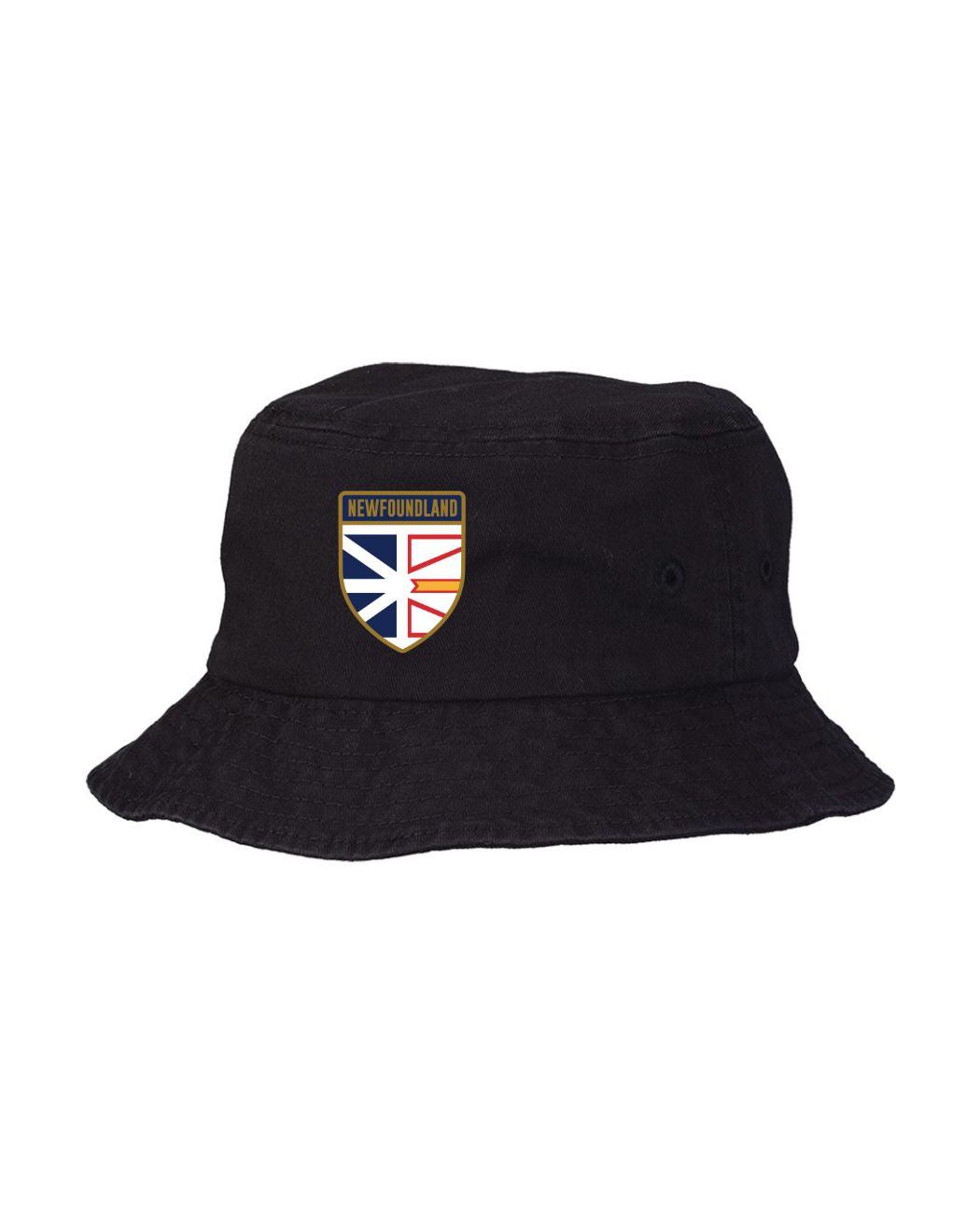 Newfoundland and Labrador Flag Shield Bucket Hat
