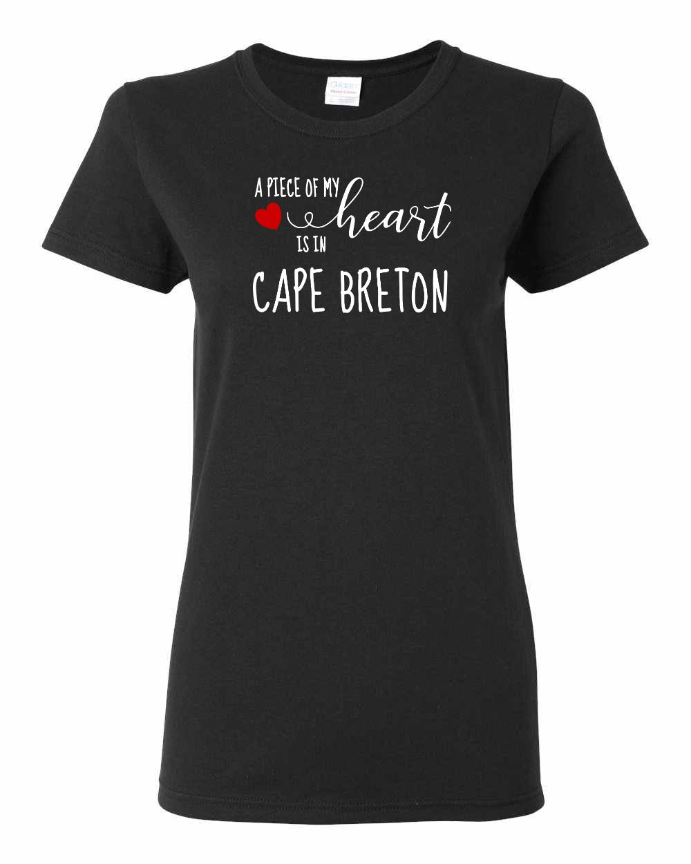 A piece of My heart in Cape Breton (Red Heart) Full Women's Tee