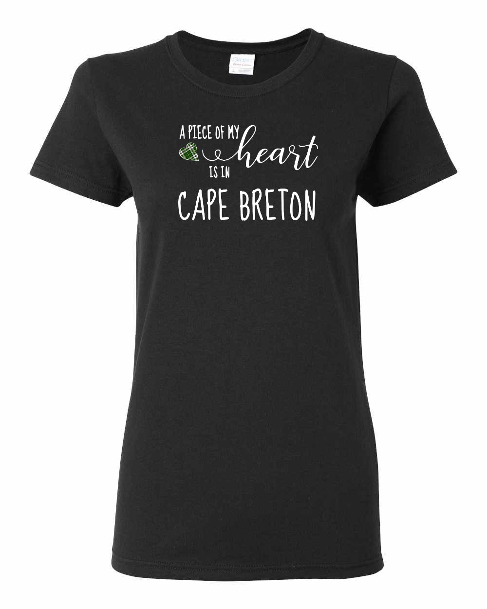 A piece of My heart in Cape Breton (Tartan Heart) Full Women's Tee