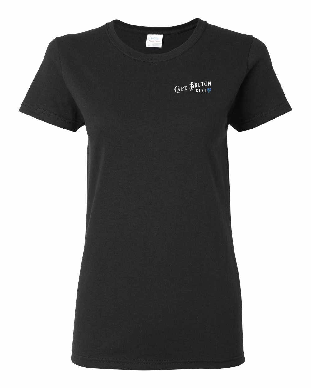 Cape Breton Girl Tartan Left Chest Women's Tee