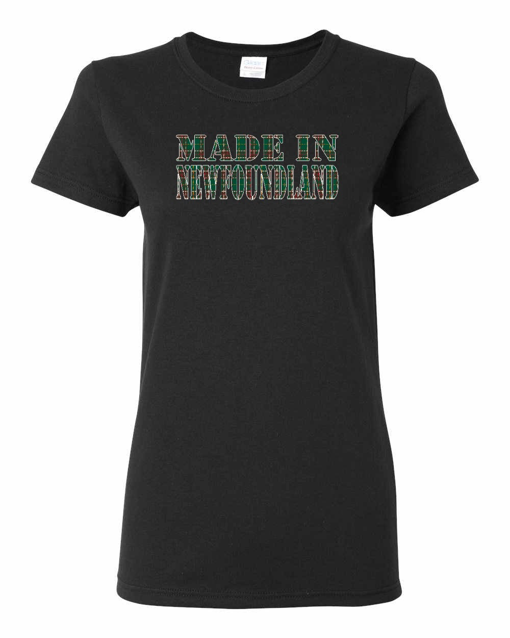 Made In Newfoundland ( Tartan Lettering) Full Women's Tee